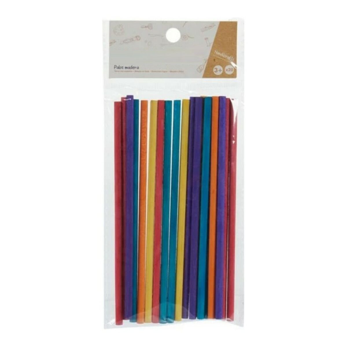 Pinnar Pincello Trä Multicolour