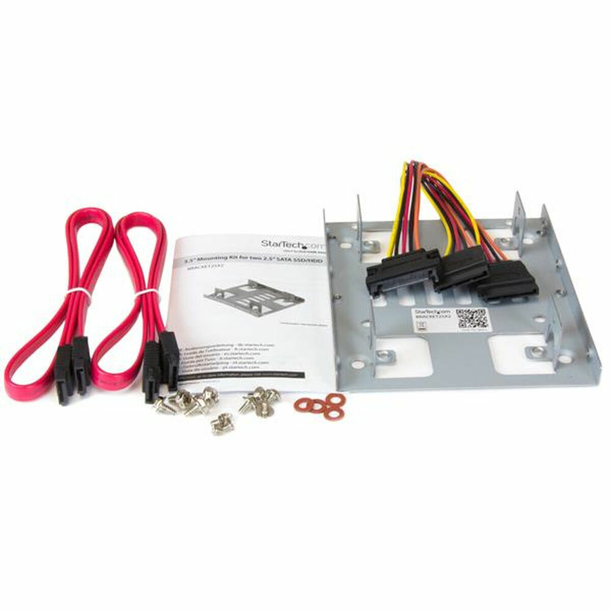 Adapter Startech BRACKET25X2 Stål 2,5" SSD/HDD 2,5" - 3