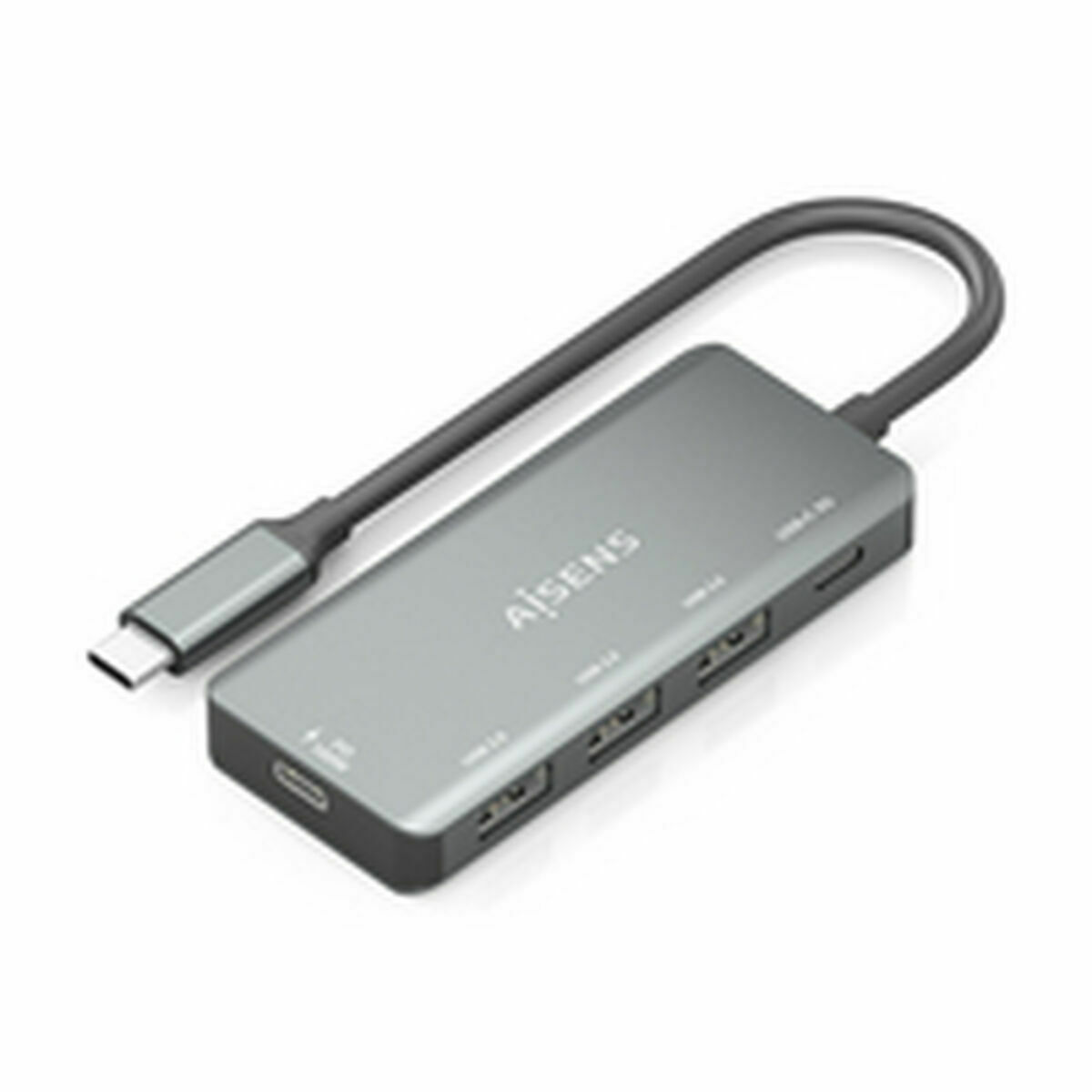 USB-HUB Aisens CPNT Grå 100 W