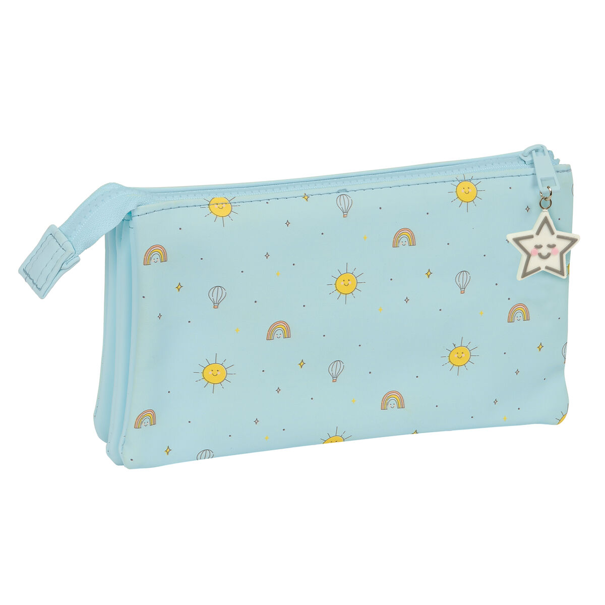 Tredubbel Carry-all Mickey Mouse Clubhouse Baby Ljusblå 22 x 12 x 3 cm - 2