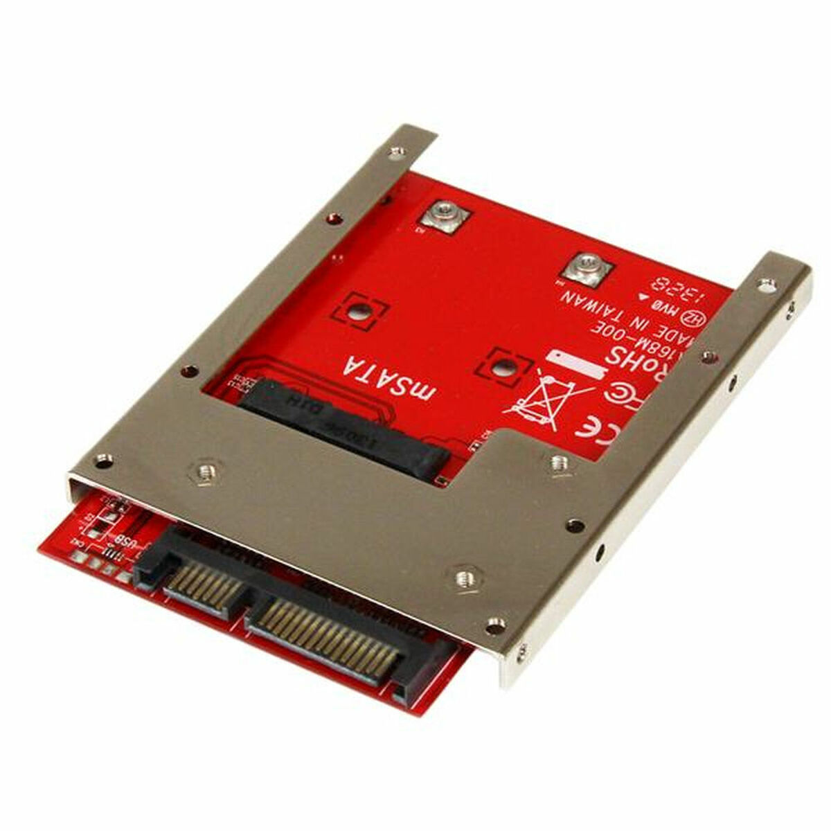 Adapter SSD Startech SAT32MSAT257 Röd Silvrig SSD mSATA - 2
