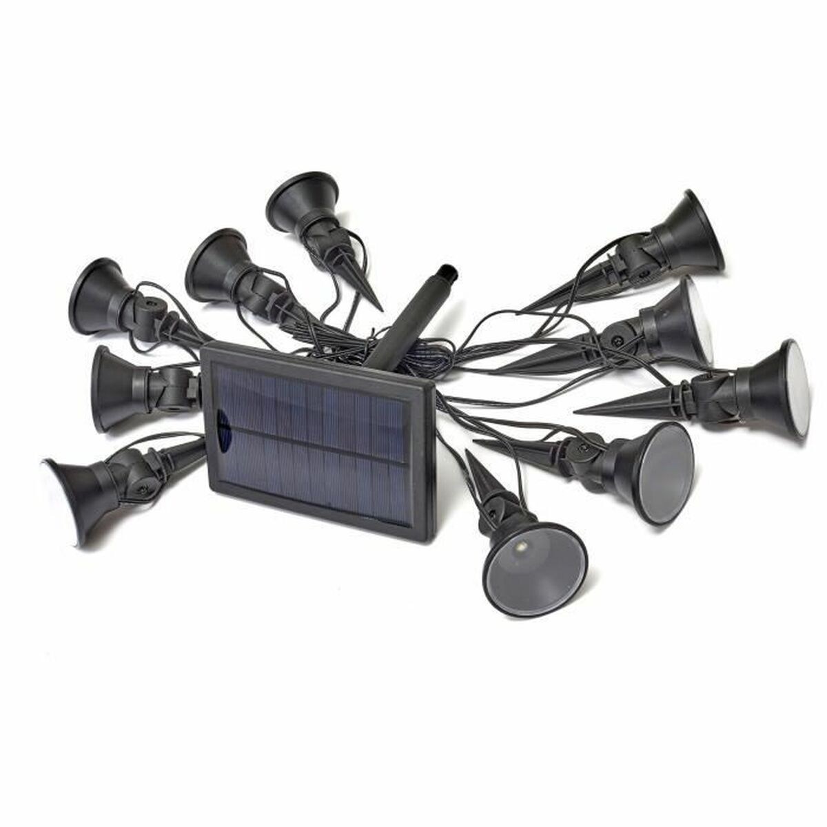 LED-krans Garland Multispot 10-PK Sol Insats 5 Lm