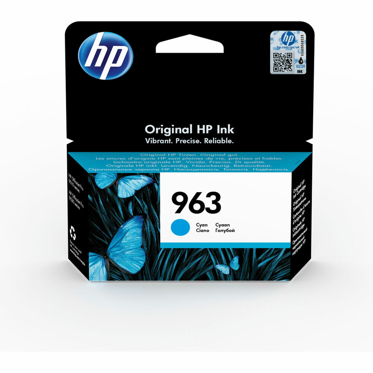 Original Bläckpatron HP 963 Cyan/ OR: Turkos