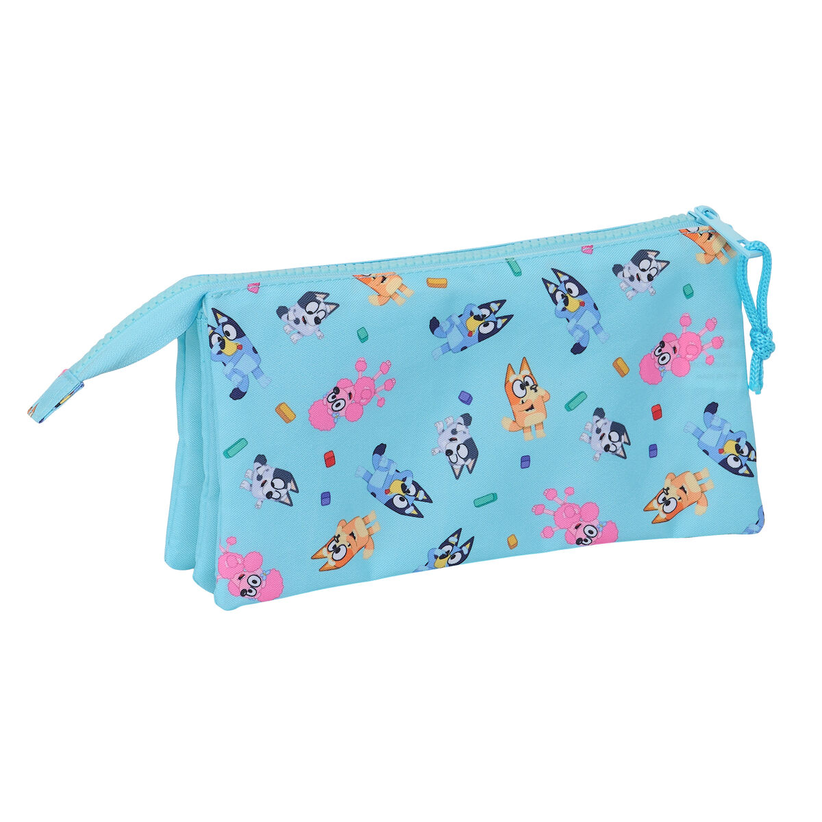 Tredubbel Carry-all Bluey Himmelsblå 22 x 12 x 3 cm - 3