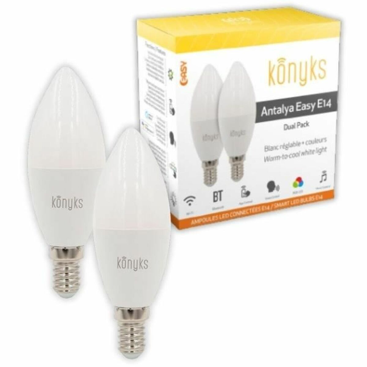 LED-lampa Ljus Konyks e14 Vit