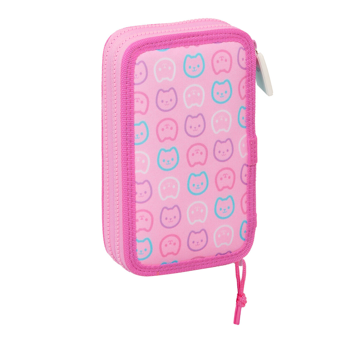 Dubbelt pennfodral Gabby's Dollhouse Party Rosa 12.5 x 19.5 x 4 cm 28 Delar - 3