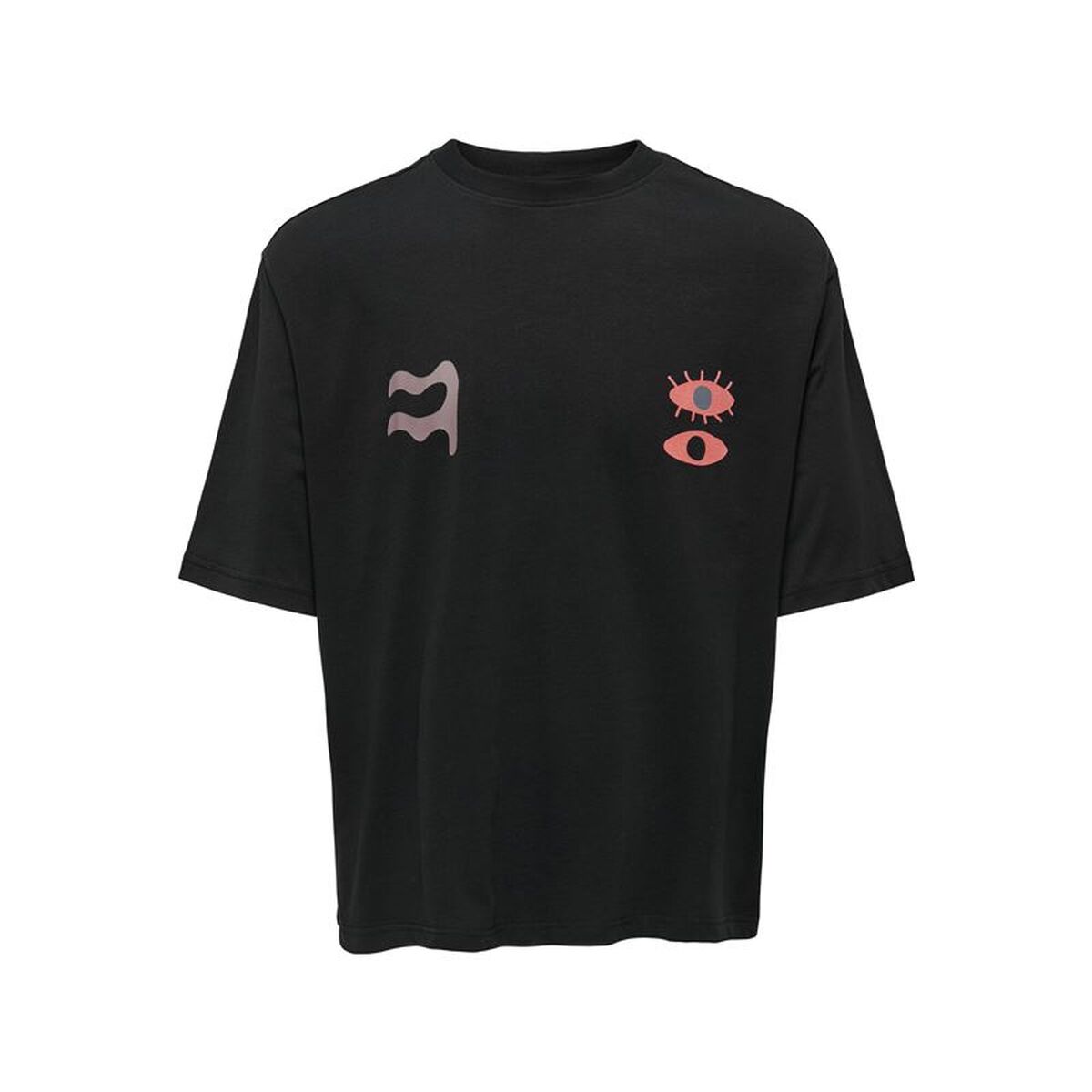 T-shirt med kortärm Herr Only & Sons Onslenny Ovz Element Svart