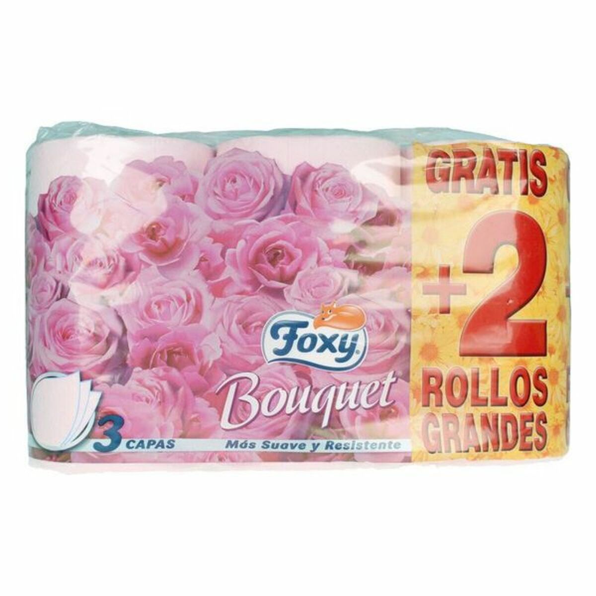 Toalettrulle Foxy Bouquet 3 lager 6 Delar