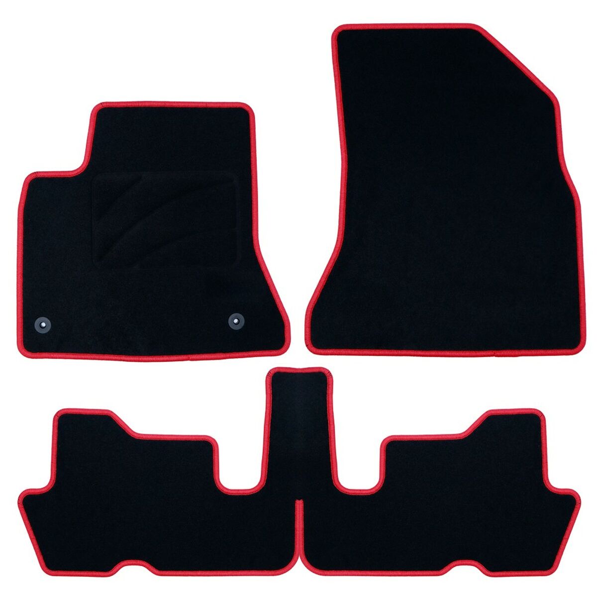 Set med bilgolvmattor OCC Motorsport OCCCT0019RD Röd 5 Delar - 2