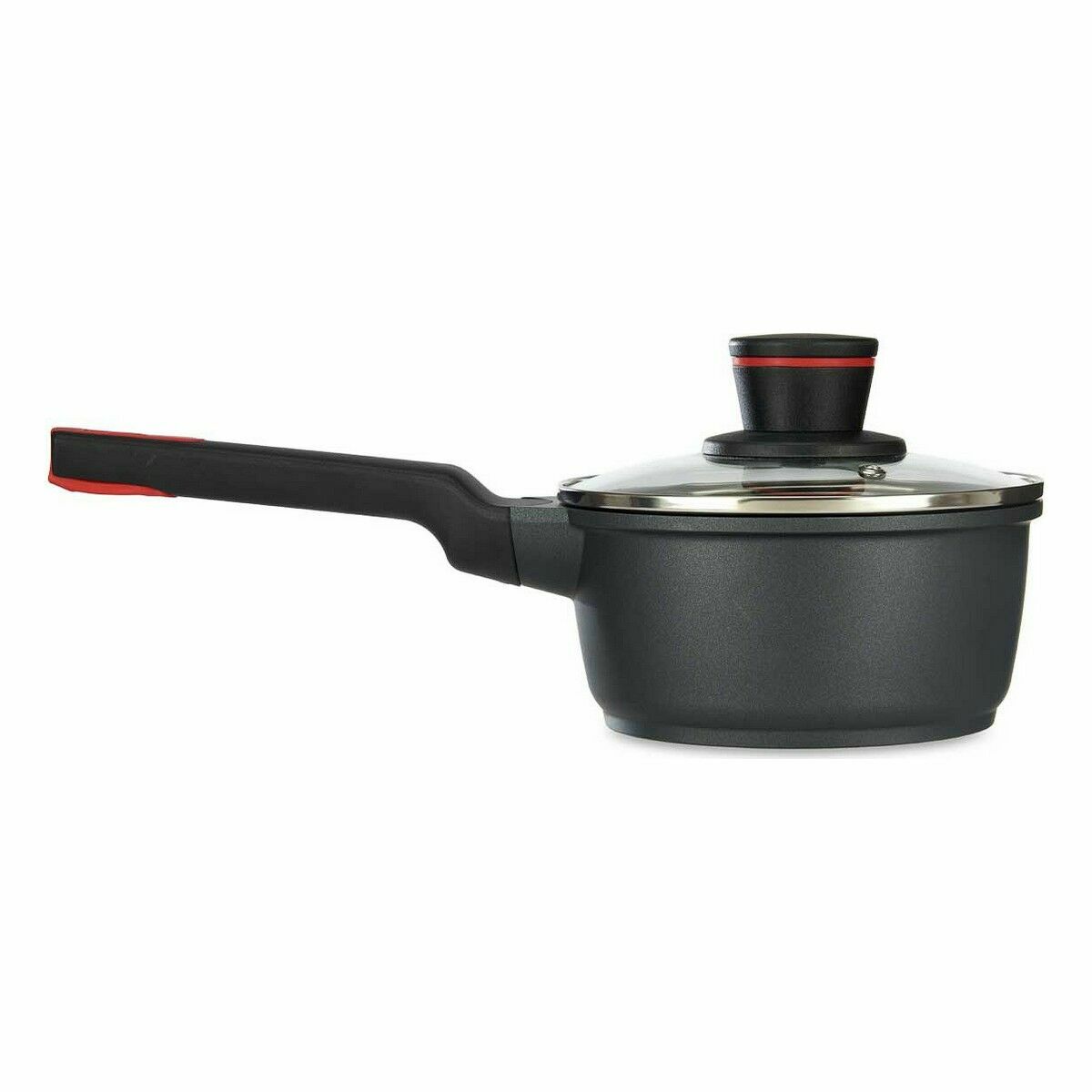 Kastrull med lock Kinvara Svart Metall Aluminium Bakelit gjuta aluminium Ø 16 cm 17,1 x 14 x 35,2 cm (6 antal) - 3