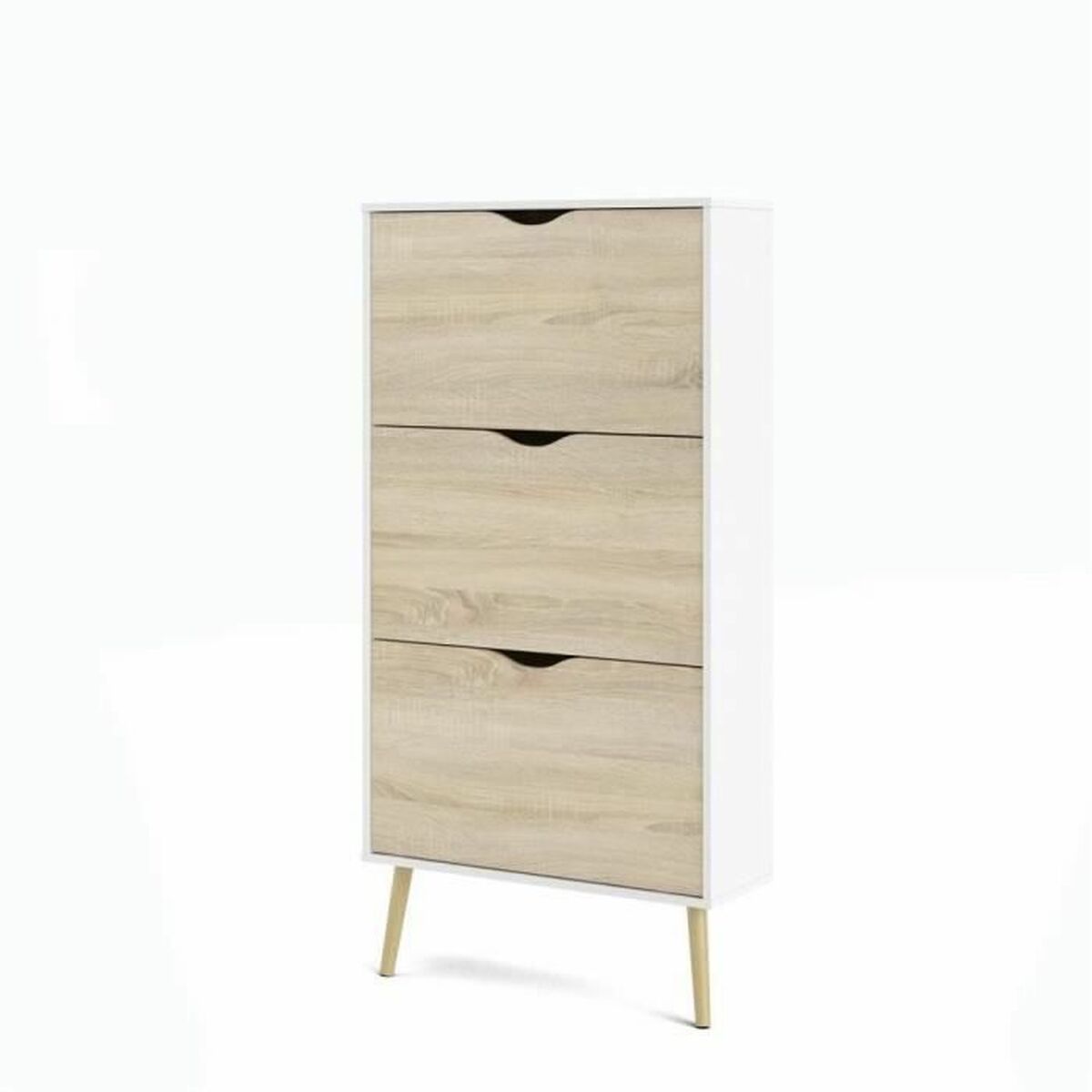 Skoställ Vit Trä Tölgy 70,2 x 23,9 x 138,9 cm