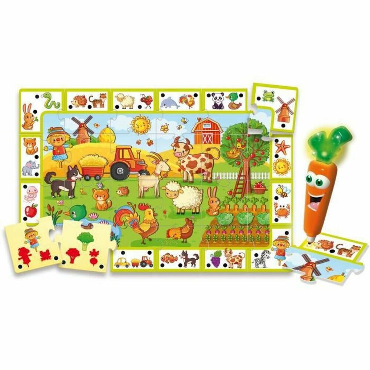Utbildningsspel Lisciani Giochi Hablando Carotina - Happy Farm (2 antal)