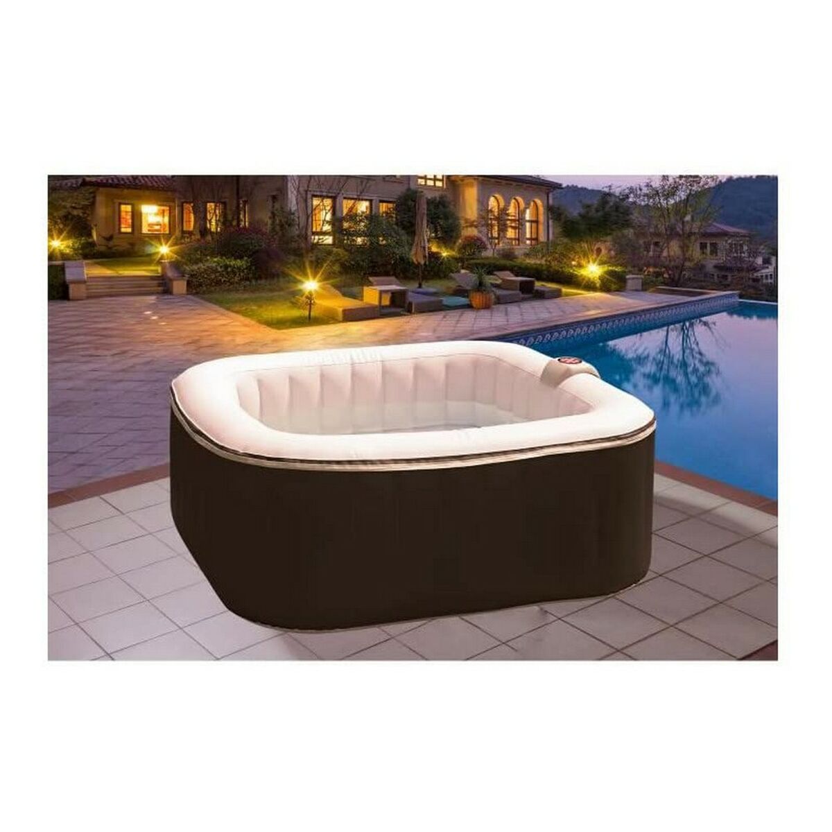 Inflatable Spa Sunspa Fyrkantig Svart 4 personer (155 x 155 x 65 cm) - 2