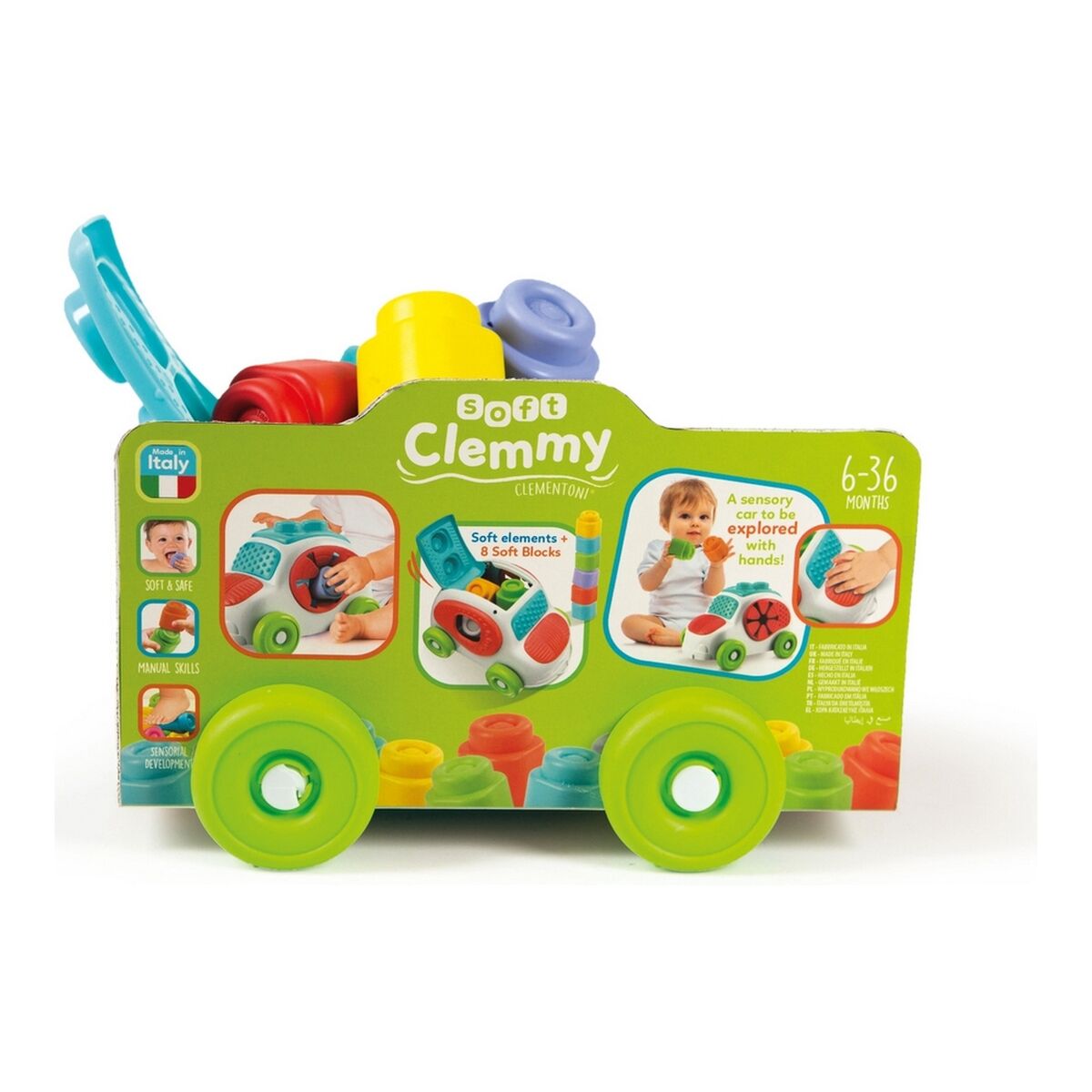 Liten leksaksbil Clementoni 8 Delar 28 x 19,5 x 18 cm - 3