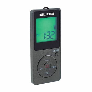 Transistorradio ELBE RF-95 Mörkgrå Sportig AM/FM