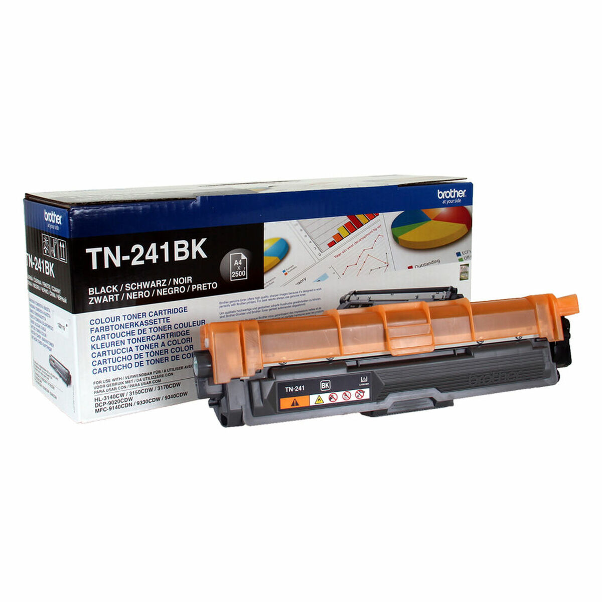 Original Bläckpatron Brother TN241BK Svart