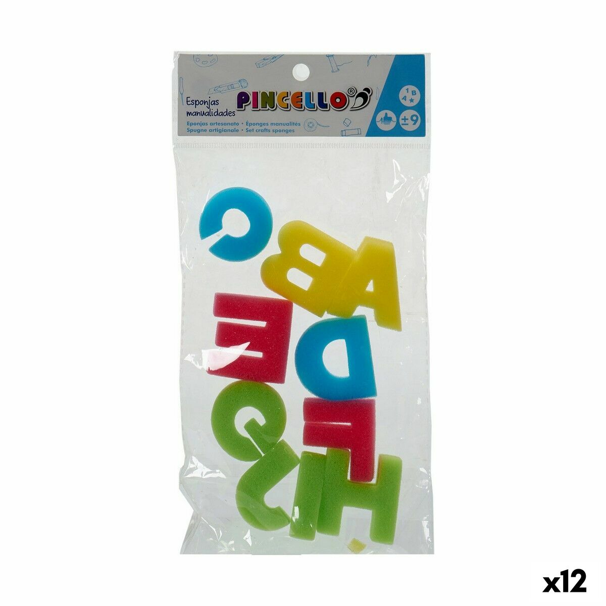 Badsvampar Pincello Hantverk Multicolour (12 antal)