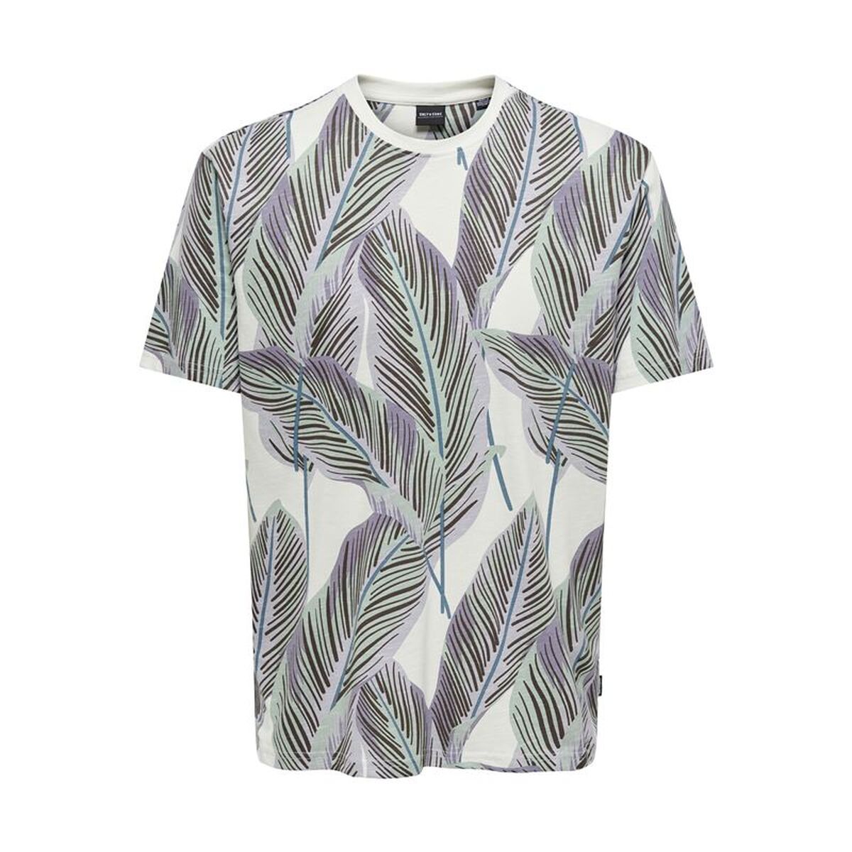 T-shirt med kortärm Herr Only & Sons Onskobe Reg Blå