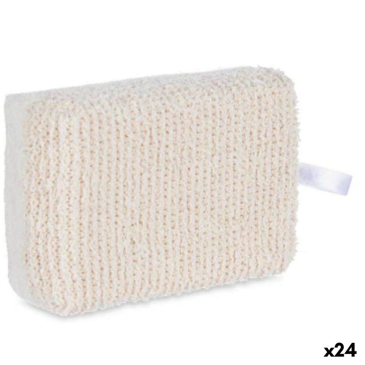 Rengöringssvamp Berilo Vit Beige 14 x 5 x 9 cm (24 antal)