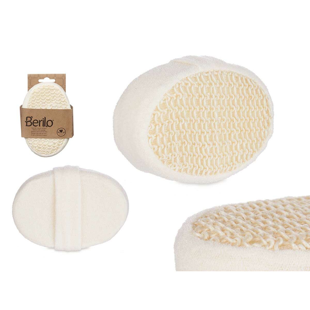 Rengöringssvamp Berilo Vit Beige 11 x 15 x 5 cm (12 antal) - 3