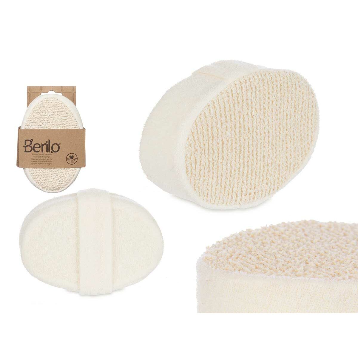 Rengöringssvamp Berilo Vit Beige 15 x 5 x 10 cm (12 antal) - 3