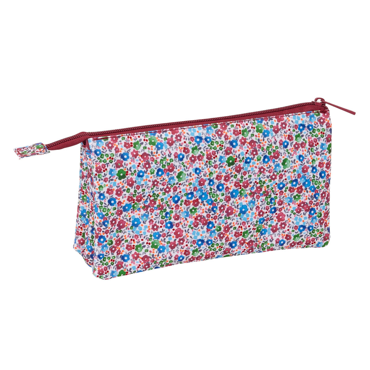 Bag Nait Nait Flores coimbra burdeos Bordeaux 22 x 12 x 3 cm - 2