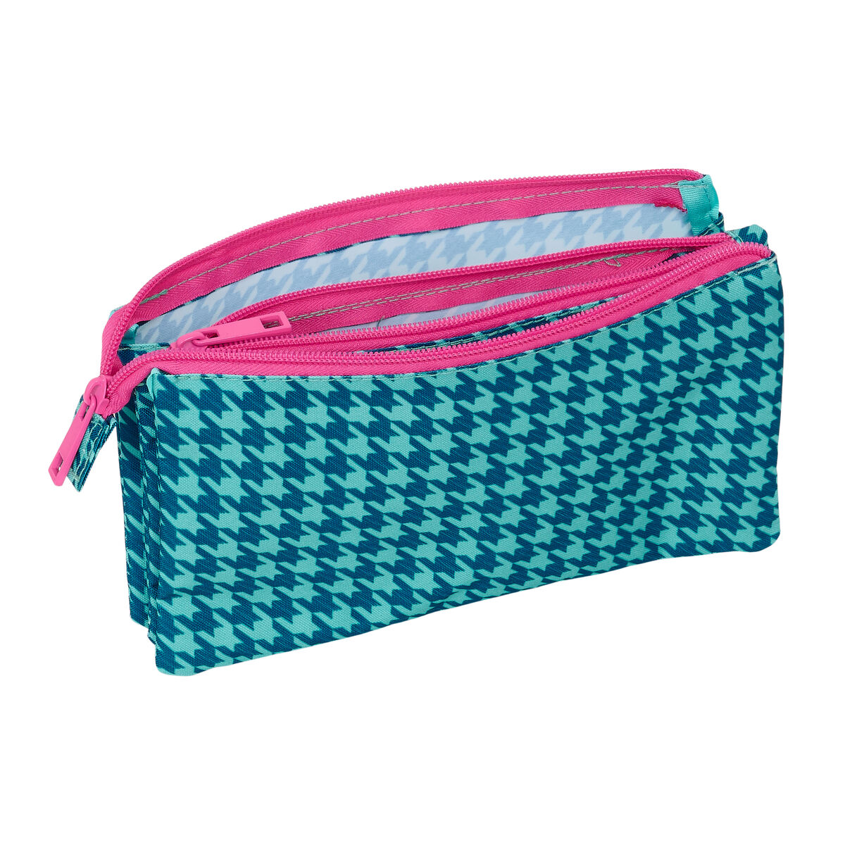 Bag Nait Nait Pata de gallo verde Grön 22 x 12 x 3 cm - 2