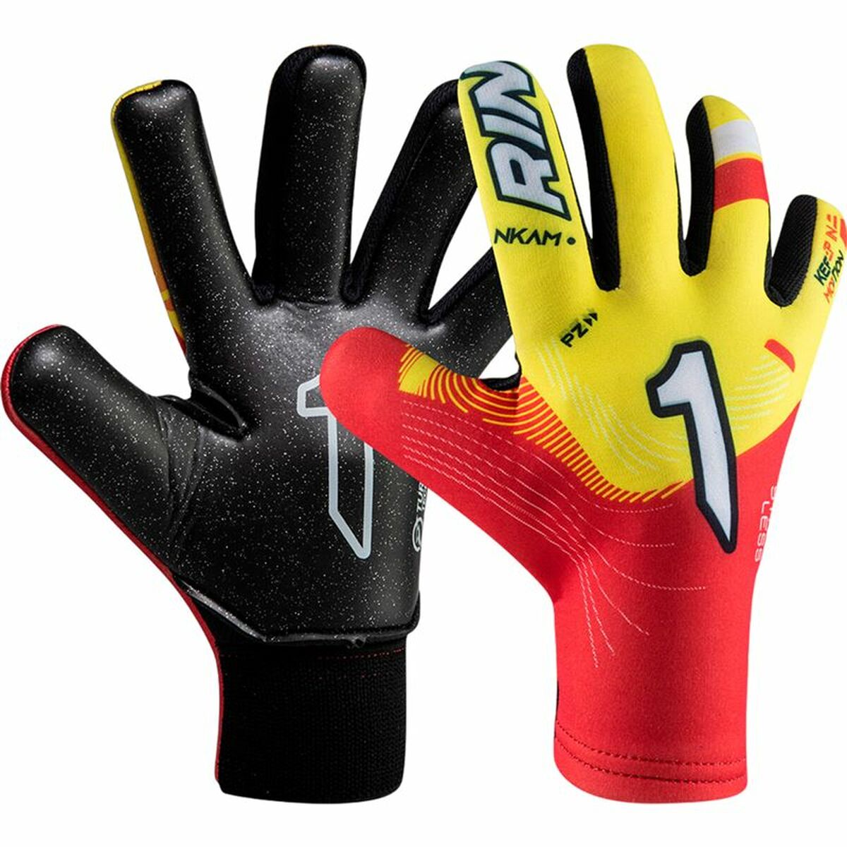 Målvaktshandskar Rinat Nkam As (Turf) Onana Gul Röd Vuxna - 2
