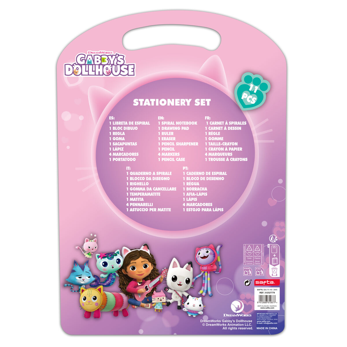 Pennset Gabby's Dollhouse Confetti Rosa Turkos - 2
