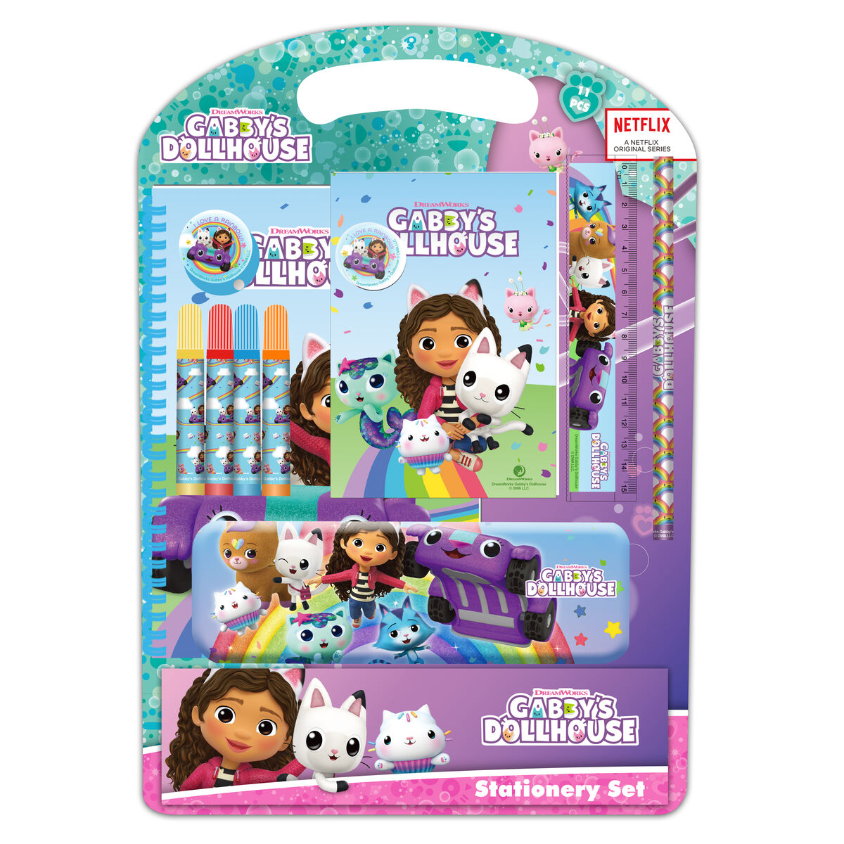 Pennset Gabby's Dollhouse Confetti Rosa Turkos