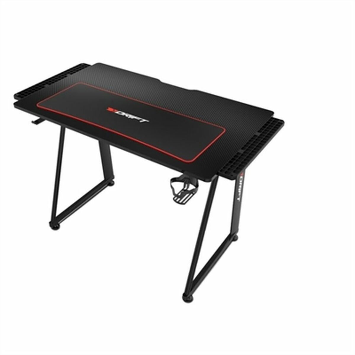 Skrivbord GAMING DRIFT DRDZ75 Svart Svart/Röd 100 x 60 cm