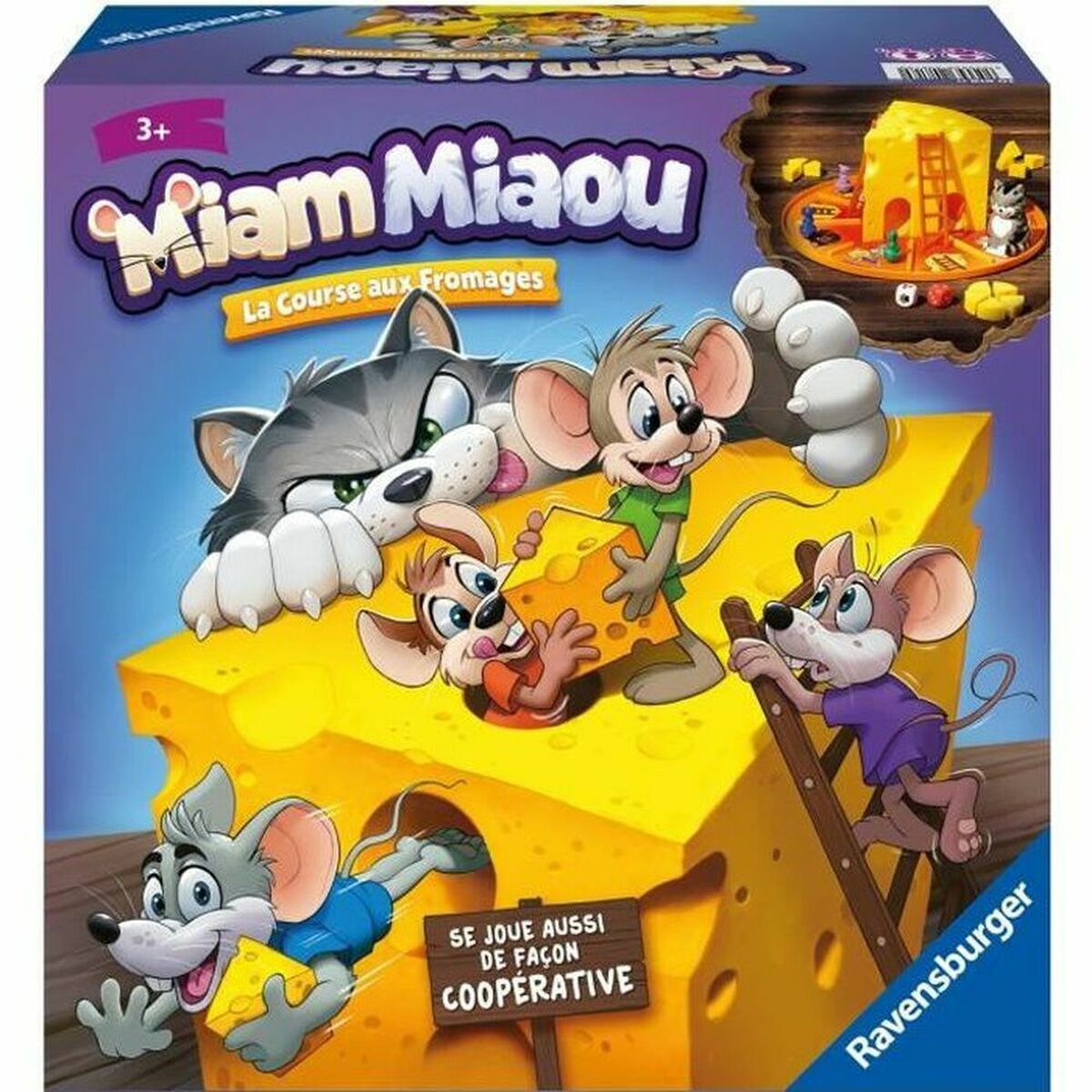 Sällskapsspel Ravensburger Miam Miaou 27 x 11 x 27 cm 27 x 27 x 11 cm