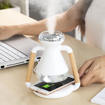 3-i-1 Trådlös laddare, aromdiffuser och luftfuktare Misvolt InnovaGoods