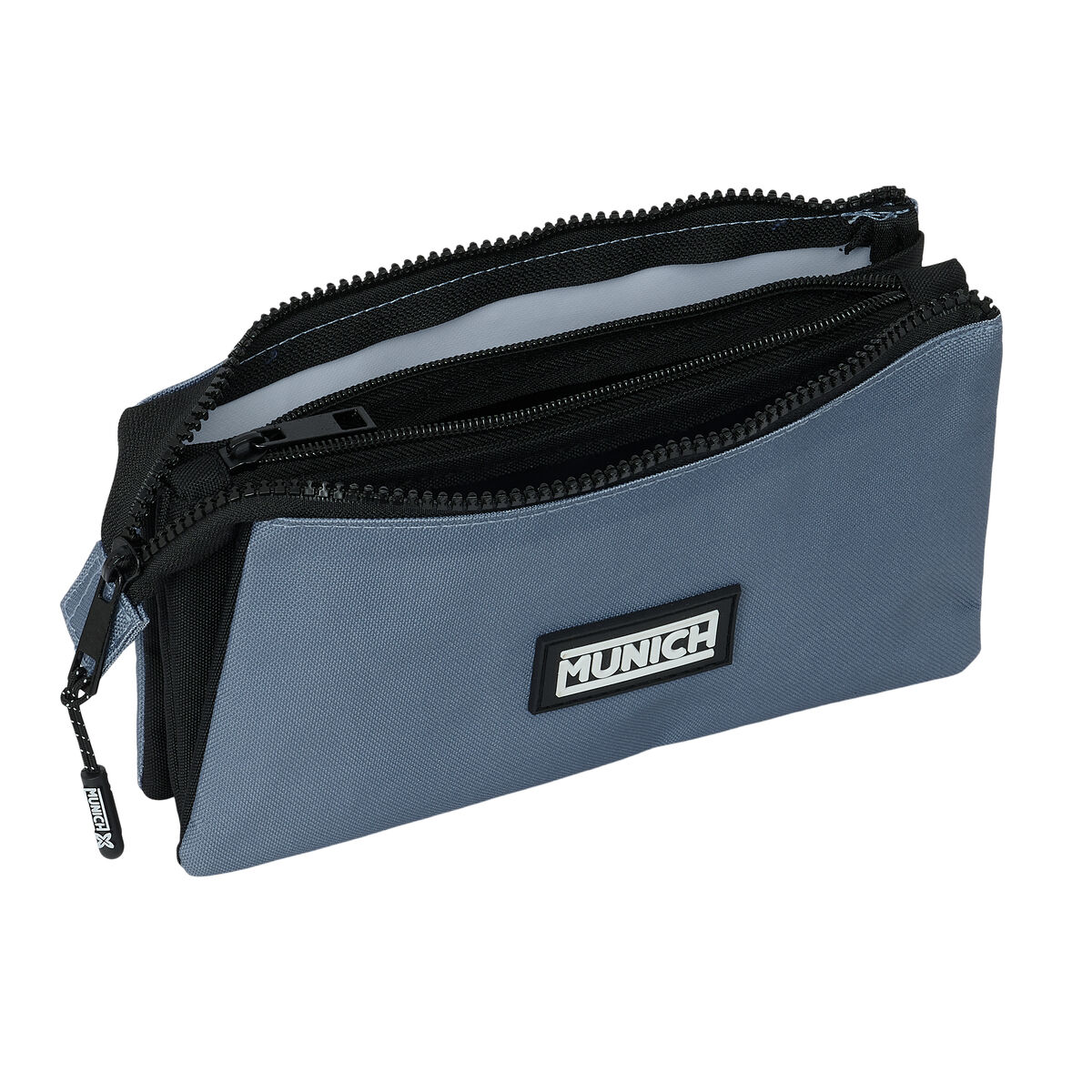 Tredubbel Carry-all Munich Basic Grå 22 x 12 x 3 cm - 2