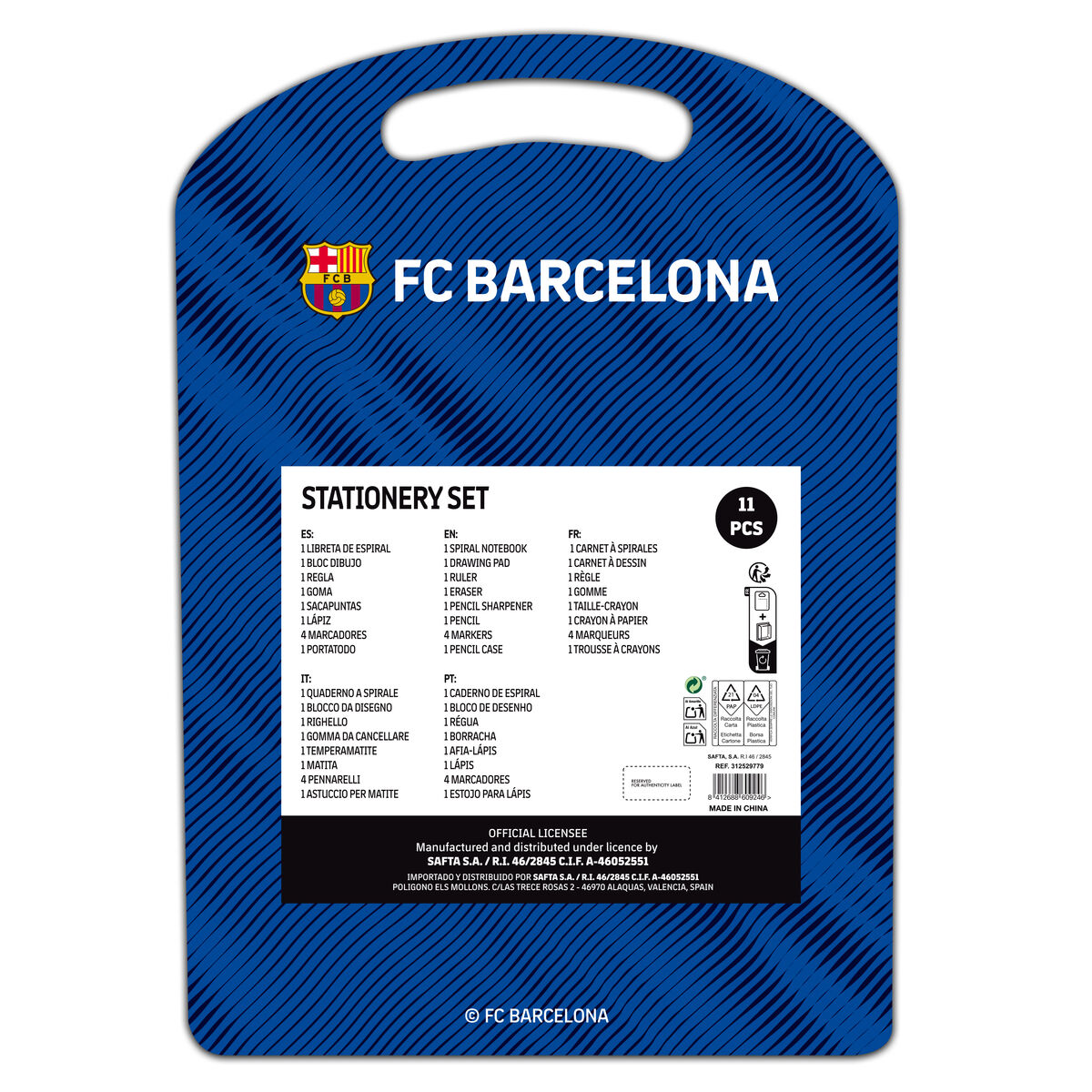Pennset F.C. Barcelona Blå Rödbrun