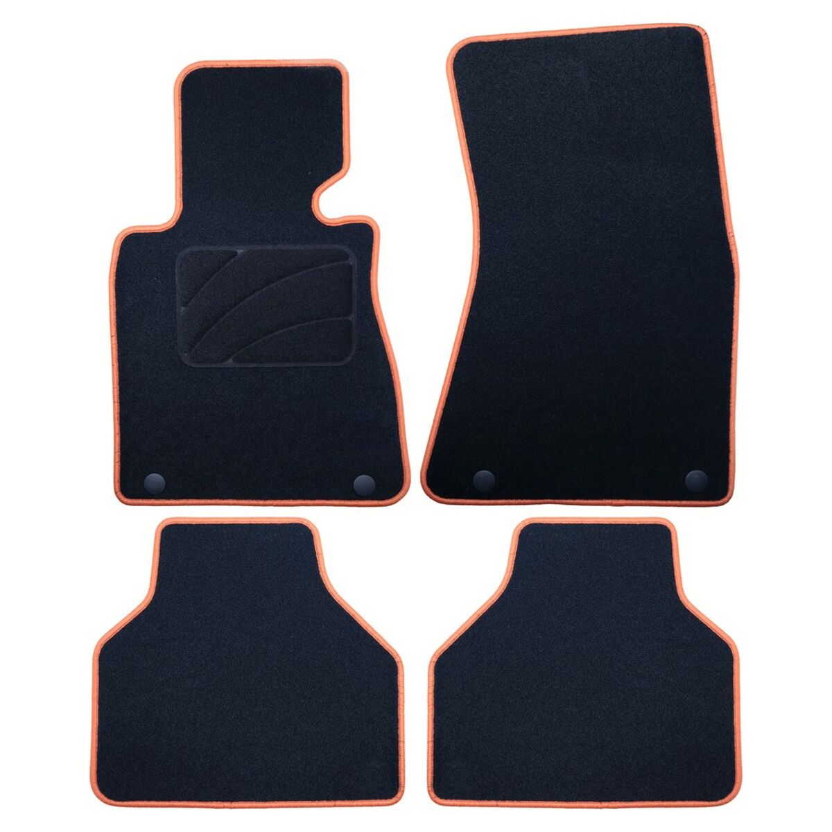 Set med bilgolvmattor OCC Motorsport OCCBW0015YE Bmw E65 Serie 7 Corto 5 Delar