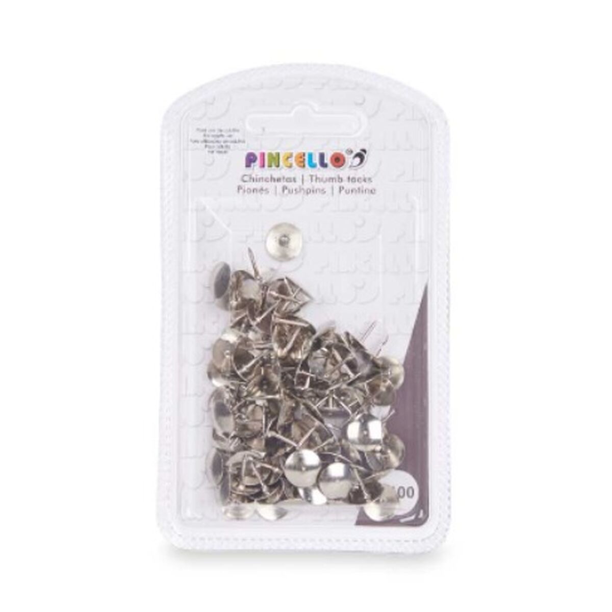 Häftstift Pincello Silvrig Metall (24 antal) - 3
