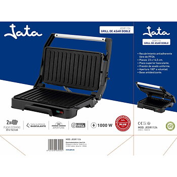 Grillplatta JATA JEGR1124 Svart 1000 W