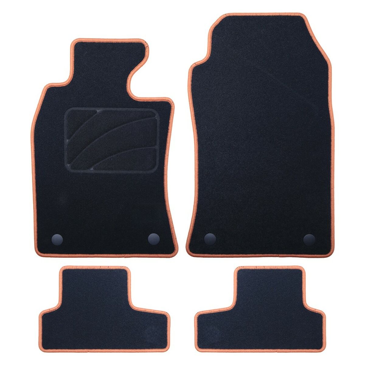 Set med bilgolvmattor OCC Motorsport OCCMI0008YE Mini R52 Cabrio 5 Delar