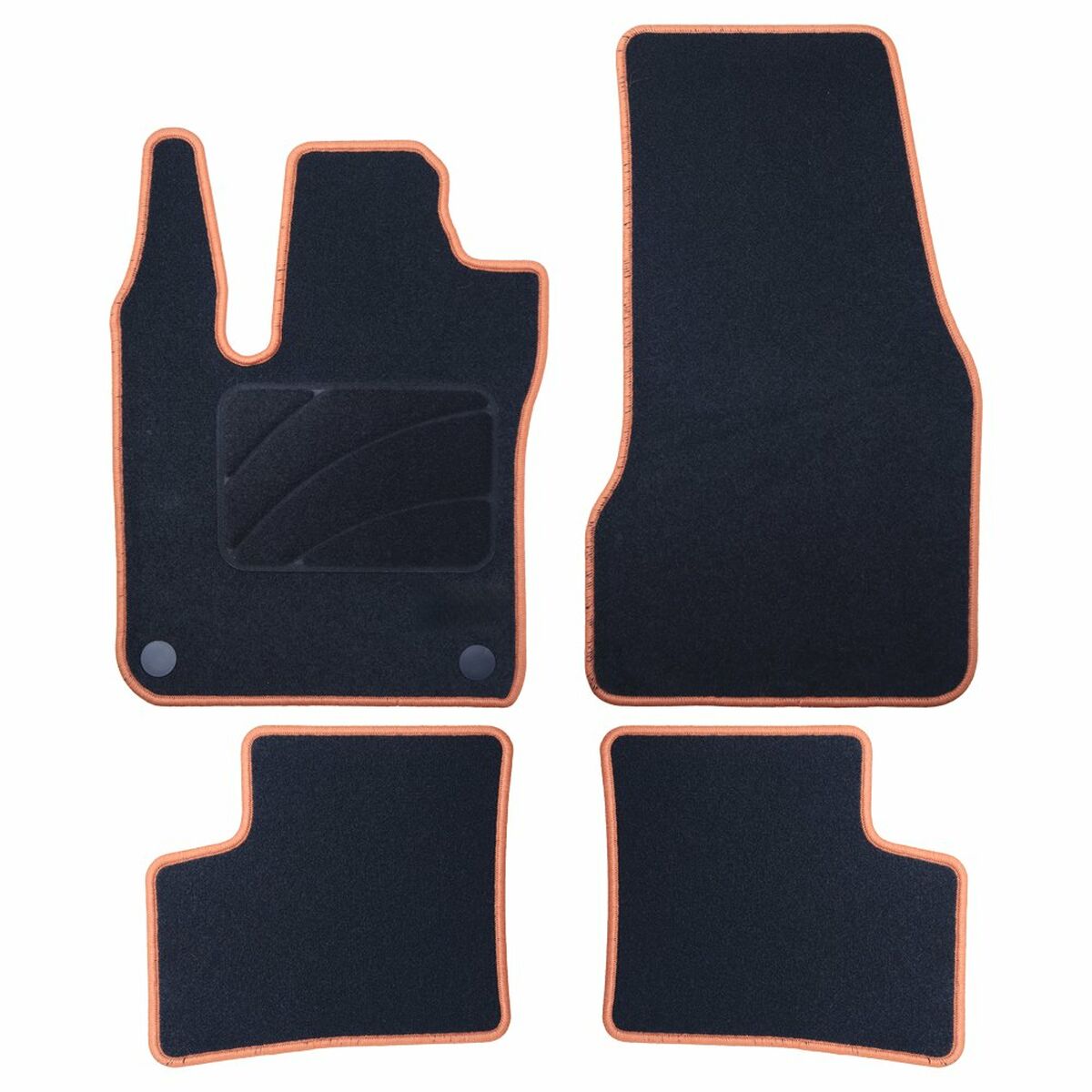 Set med bilgolvmattor OCC Motorsport OCCRT0048YE RENAULT TWINGO 5 Delar