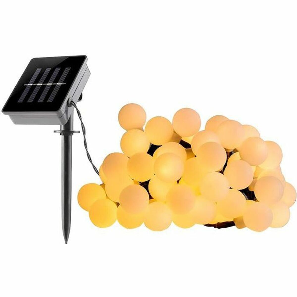 LED-krans Lumi Garden BILLY SPHERICAL 60 LEDS Svart noir 1 W
