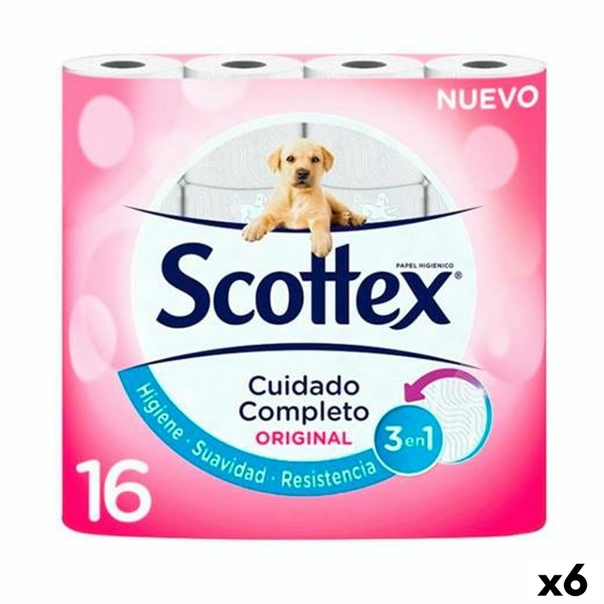 Toalettrulle Scottex Original Vit 16 Delar (6 antal)