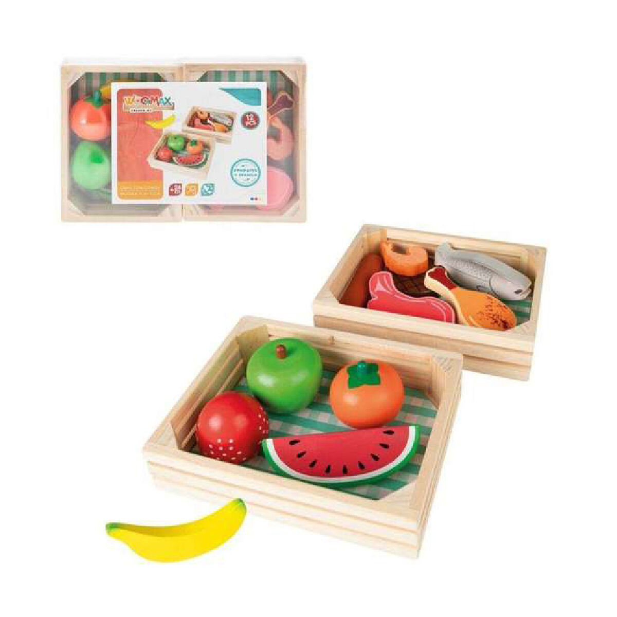 Sats med matleksaker Woomax 46471 (12 pcs)