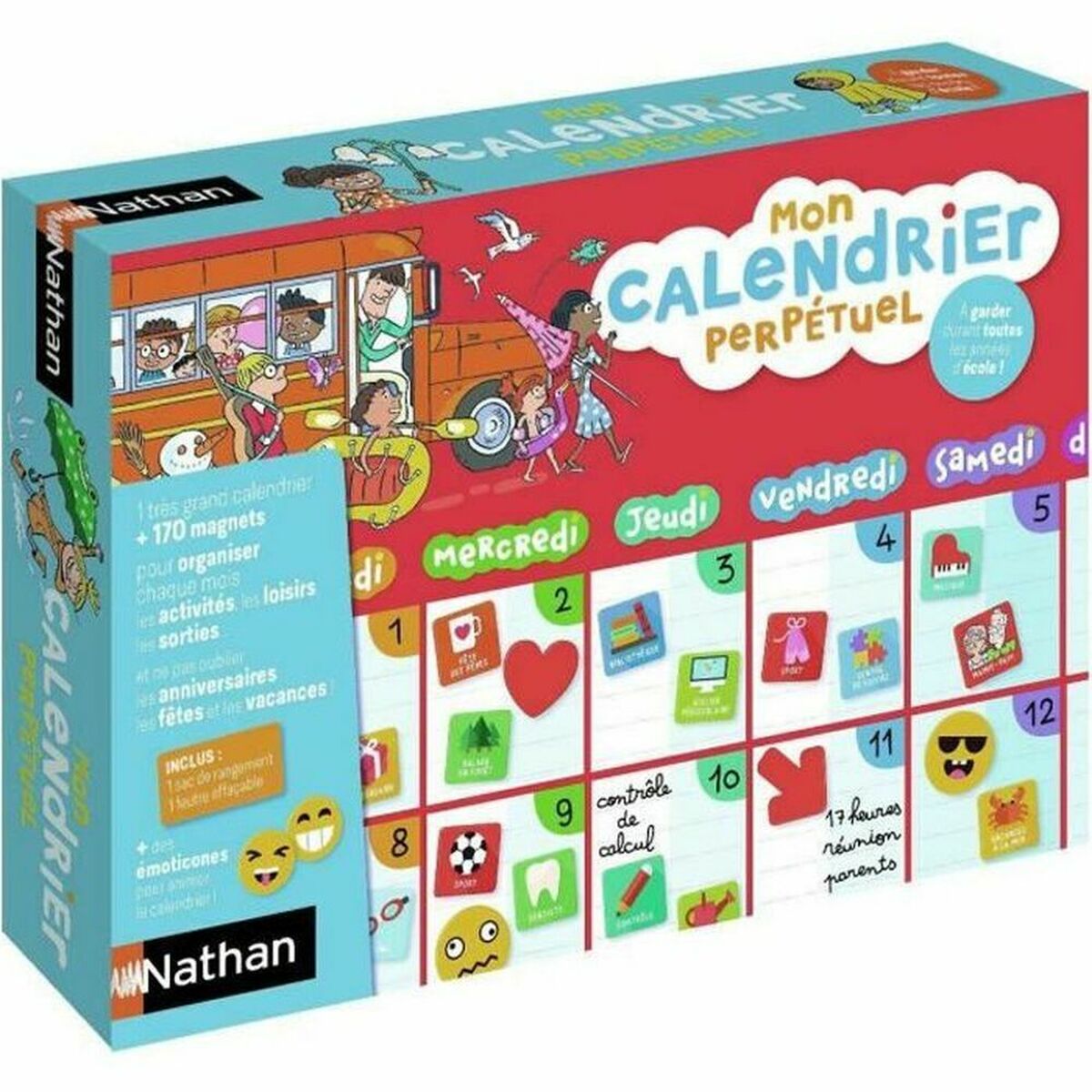 Sällskapsspel Nathan My Perpetual Magnetic Calendar