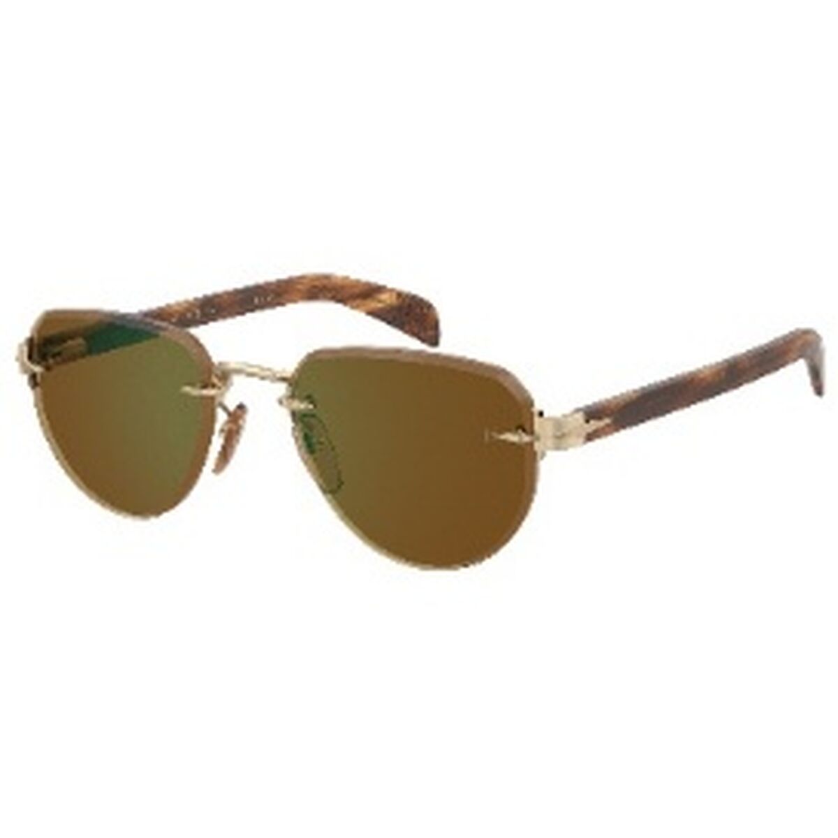 Herrsolglasögon David Beckham DB-7144-S-T5U Gyllene Ø 55 mm