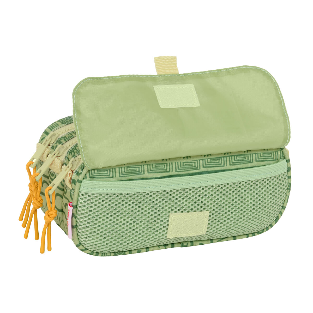 Tredubbel Carry-all Mufasa Grön Beige 21,5 x 10 x 8 cm - 2