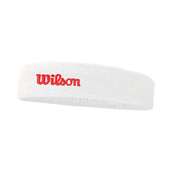 Huvudsportband Wilson Terry Logo Headband Vit One size