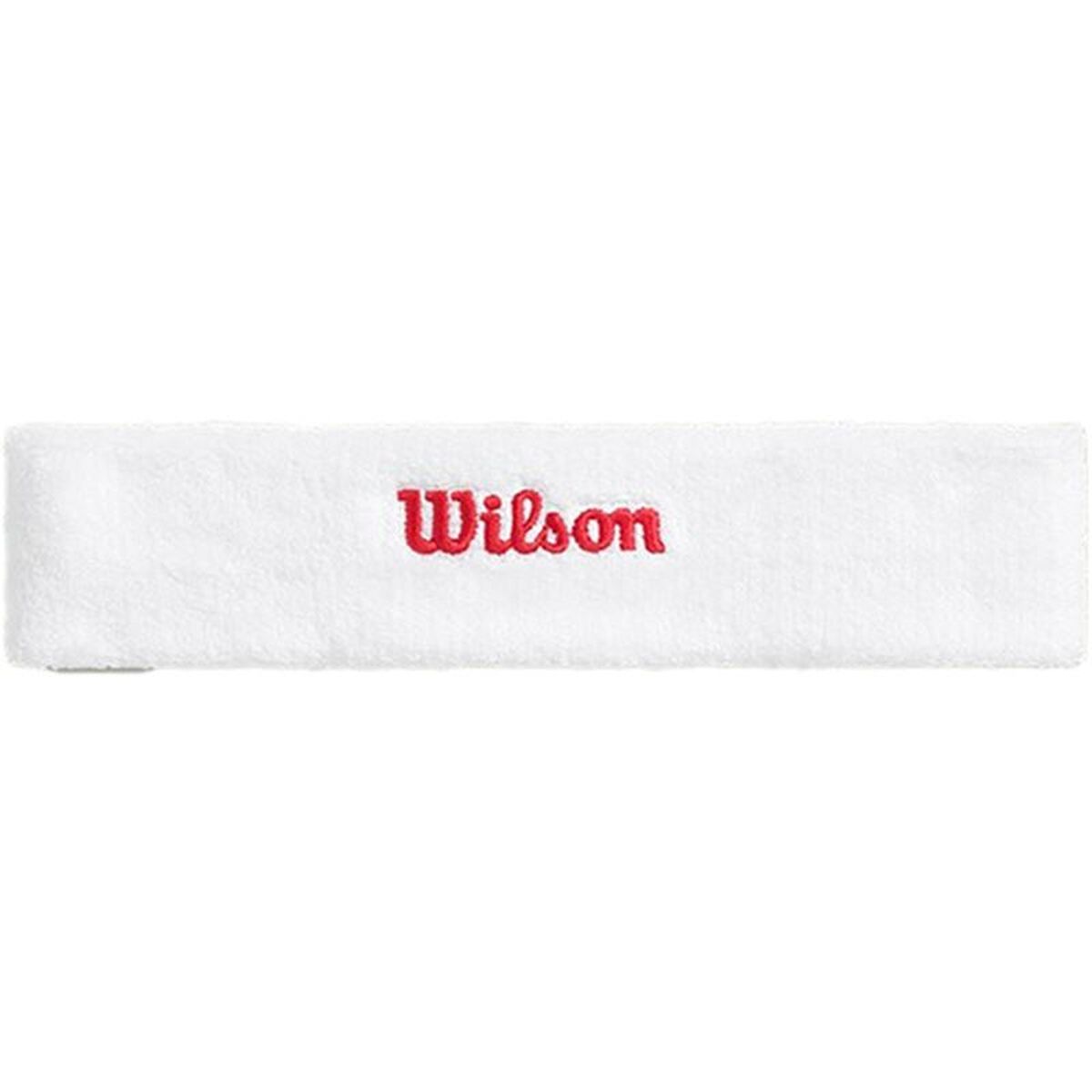 Huvudsportband Wilson Terry Logo Headband Vit One size