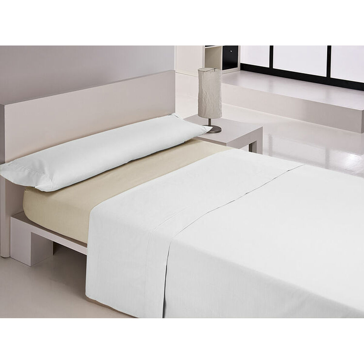 Inpassat underlakan Happy Home MIX COLORS Beige Säng 105 105 x 200 + 30 cm