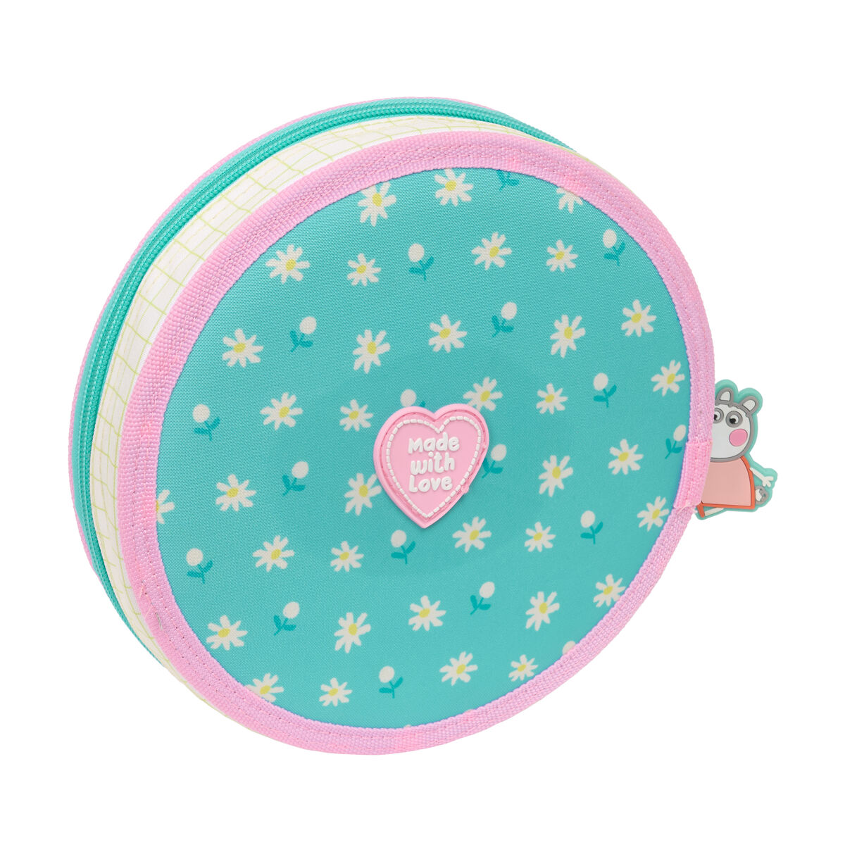 Pennfodral med tillbehör Peppa Pig Pretty flowers Gul Mint 18 Delar - 3